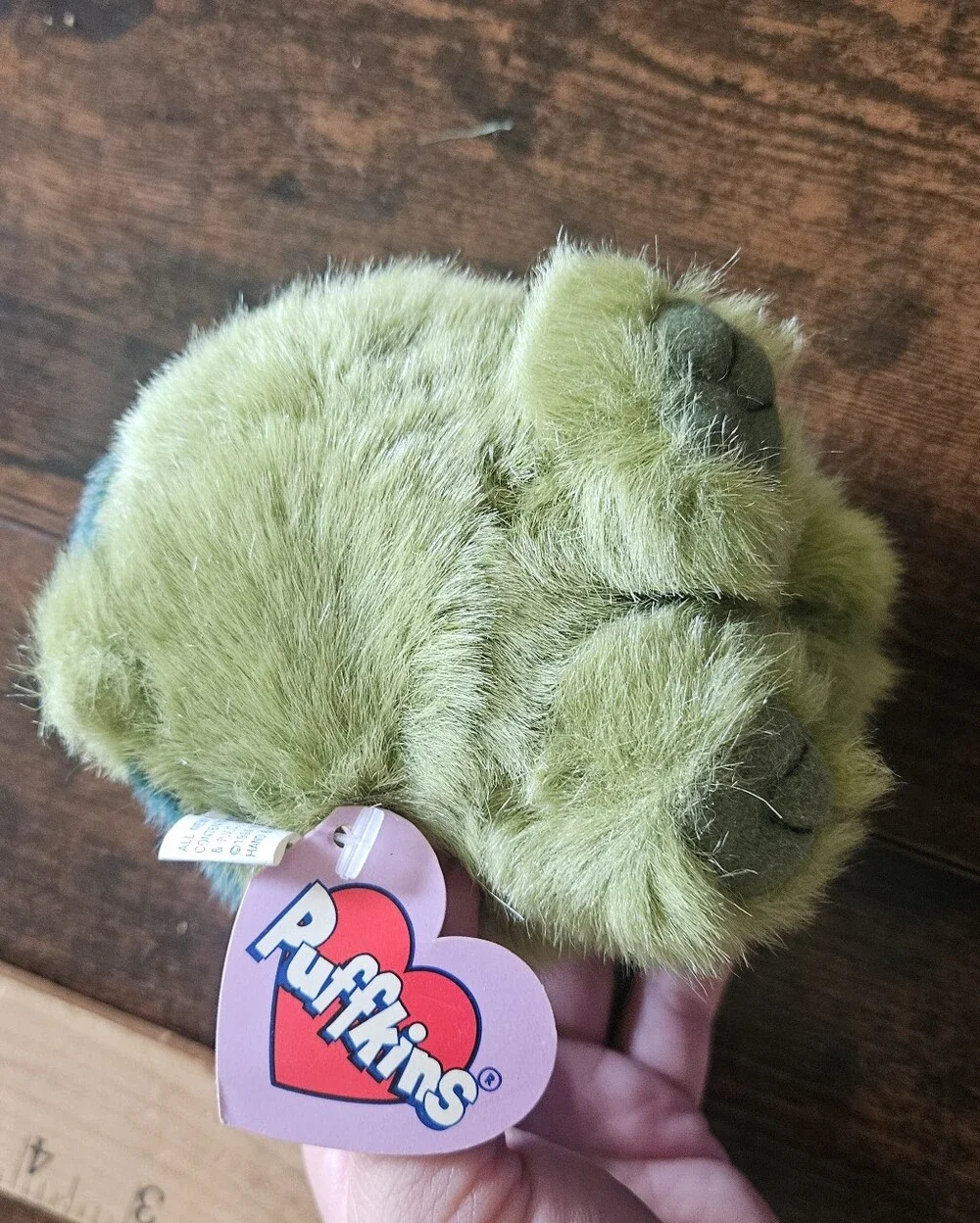 Vintage 1994 Puffkins Turtle Plush Toy